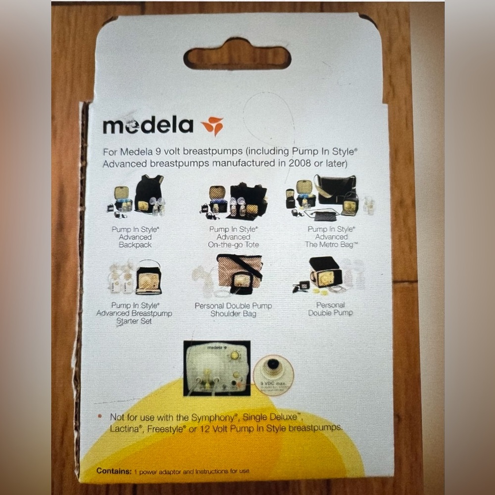 ❌SOLD❌ NEW, Medela Pump in Style Advanced 9V Power Adaptor - Picture 3 of 5